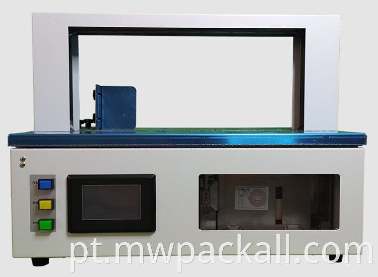 Máquina automática de fita de papel para fita de filme OPP para objetos pequenos